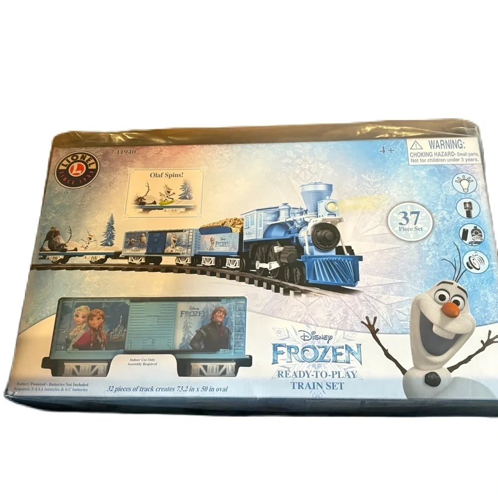 Lionel Disney Frozen Battery Operated Train Set with Remote Control NEW Elsa